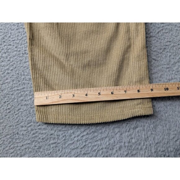 Motel Denim Corduroy Pants Womens Small S 31L Parallel Trouser Cords Tan Sand - Picture 13 of 15
